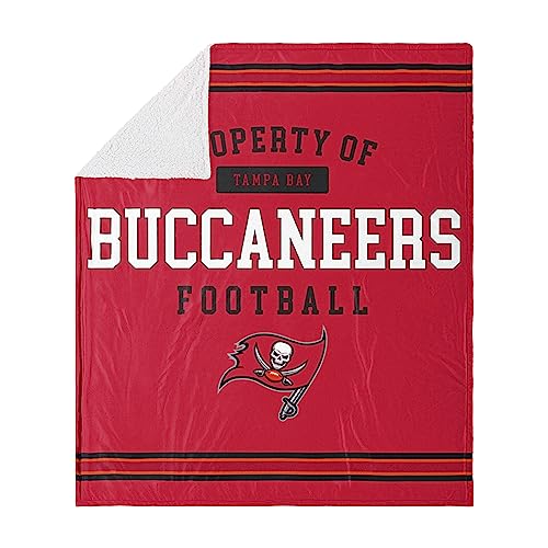 FOCO Tampa Bay Buccaneers Sherpa-Fleecedecke, 152 x 178 cm von FOCO