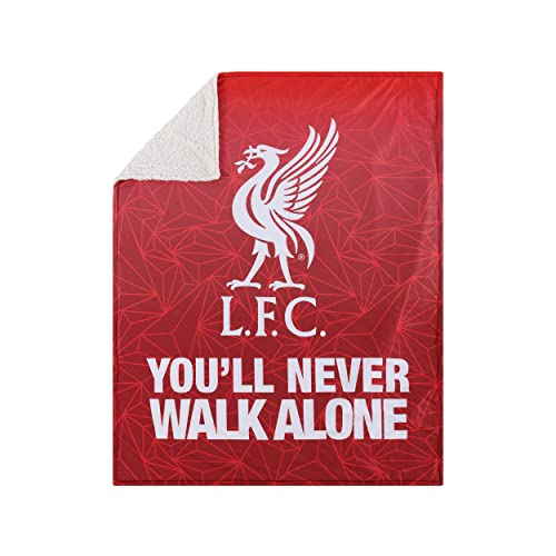 Liverpool FC EPL Slogan Sherpa Plüschdecke von FOCO