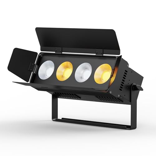 200W COB Par Licht Strahler Scheinwerfer 2 in 1 Kalt/Warmweiß Lichteffekte 3200K/6500K Bühnenlicht mit Verdunkelungspanel dmx512 Spotlight für Bühne Kirche Club Party Lichttechnik Hochzeit Beleuchtung von FODEXAZY