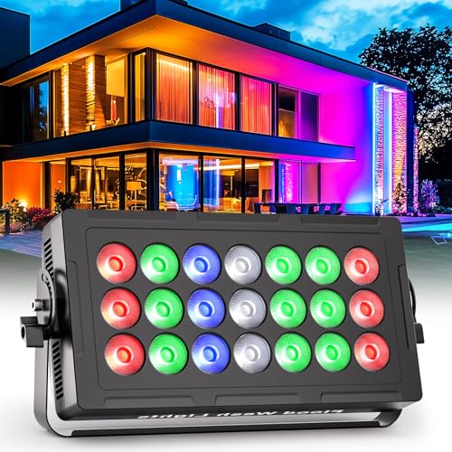 21PCS RGBW LED Stroboskop Wallwasher Licht, 315W d-mx Sound-Control Bühnenlicht 30° Linse 32CH Programmierbar 63 Effekte für Theater Bar Hochzeit Party DJ 21PCS RGBW LED Stroboskop Wallwasher Licht, 315W d-mx Sound-Control Bühnenlicht 30° Linse 32CH Programmierbar 63 Effekte für Theater Bar Hochzeit Party DJ von FODEXAZY