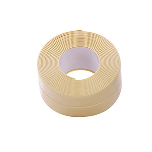 Badezimmerversiegelung Klebeband selbst klebt, Selbstklebende Dichtungsstreifen for Küche, Bad, Toilette, mehrfarbig(Beige) von FOELANNE
