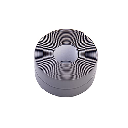 Badezimmerversiegelung Klebeband selbst klebt, Selbstklebende Dichtungsstreifen for Küche, Bad, Toilette, mehrfarbig(Grey) von FOELANNE