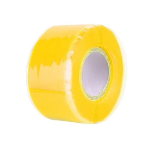 Badezimmerversiegelung Klebeband selbst klebt, Silikon-Rohrreparaturband, wasserdicht, Leckreparatur, mehrfarbig, mehrere Größen(Yellow,1.5M-2.5CM) von FOELANNE