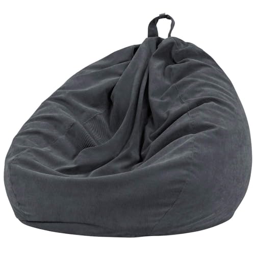 Beutel Stühle, (Ohne Füllmaterial) for Teenager und Erwachsene, waschbarer, weicher Premium-Cord, Plüschspielzeug, Sitzsackbezug(1,85 * 110cm) von FOELANNE