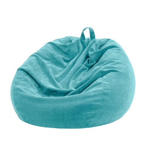 Beutel Stühle, (Ohne Füllmaterial) for Teenager und Erwachsene, waschbarer, weicher Premium-Cord, Plüschspielzeug, Sitzsackbezug(7,85 * 110cm) von FOELANNE