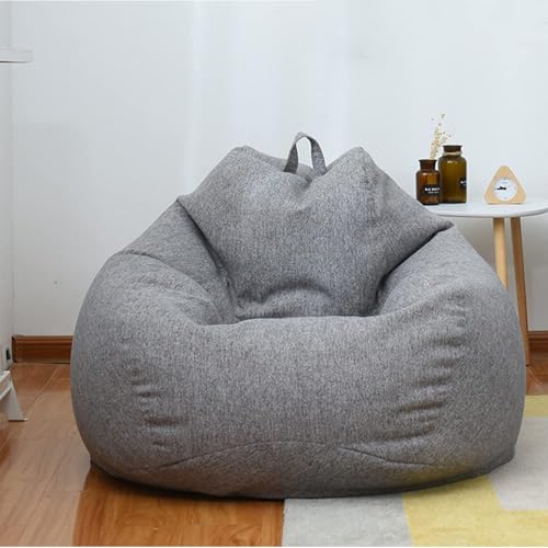 Beutel Stühle, Aufbewahrungsbox for ausgestopfte Plüschtiere, Kleider-Organizer, Sitzboden, Faltbarer Leinenstuhl, Sofabezug (ohne Füllung)(1,100X120cm) von FOELANNE