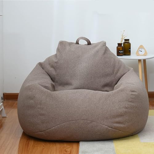 Beutel Stühle, Aufbewahrungsbox for ausgestopfte Plüschtiere, Kleider-Organizer, Sitzboden, Faltbarer Leinenstuhl, Sofabezug (ohne Füllung)(5,100X120cm) von FOELANNE