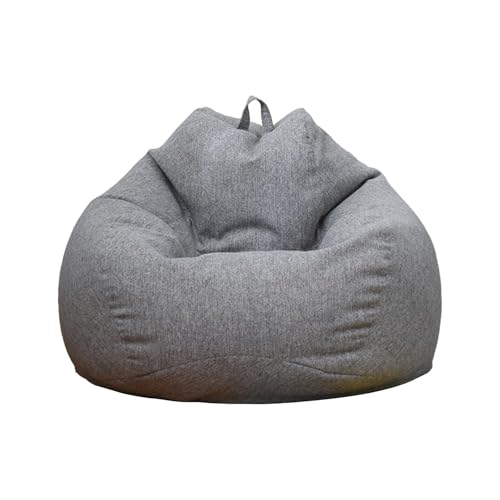 Beutel Stühle, Nur Bezug ohne Füllung for Jugendliche und Erwachsene Kuscheltier-Aufbewahrung, bequem, waschbar, weiches Leinen(1,90X110cm) von FOELANNE