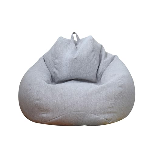 Beutel Stühle, Nur Bezug ohne Füllung for Jugendliche und Erwachsene Kuscheltier-Aufbewahrung, bequem, waschbar, weiches Leinen(11,80X90cm) von FOELANNE