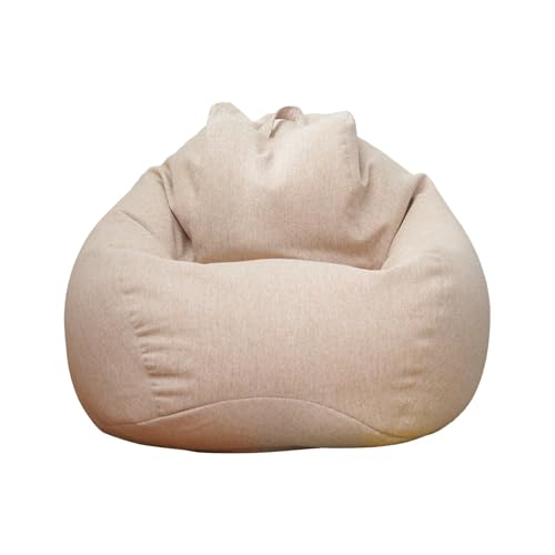 Beutel Stühle, Nur Bezug ohne Füllung for Jugendliche und Erwachsene Kuscheltier-Aufbewahrung, bequem, waschbar, weiches Leinen(9,80X90cm) von FOELANNE