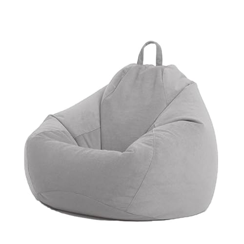 Beutel Stühle, Sitzsackbezüge aus Cord (ohne Füllmaterial), weicher, einfarbiger Bezug zur Aufbewahrung von Plüschtieren for Teenager im Wohnzimmer(1,80cmx90cm) von FOELANNE