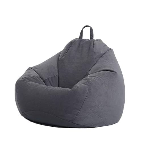 Beutel Stühle, Sitzsackbezüge aus Cord (ohne Füllmaterial), weicher, einfarbiger Bezug zur Aufbewahrung von Plüschtieren for Teenager im Wohnzimmer(3,80cmx90cm) von FOELANNE