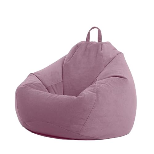 Beutel Stühle, Sitzsackbezüge aus Cord (ohne Füllmaterial), weicher, einfarbiger Bezug zur Aufbewahrung von Plüschtieren for Teenager im Wohnzimmer(4,70cm x 80cm) von FOELANNE