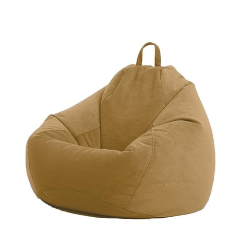 Beutel Stühle, Sitzsackbezüge aus Cord (ohne Füllmaterial), weicher, einfarbiger Bezug zur Aufbewahrung von Plüschtieren for Teenager im Wohnzimmer(8,100cmx120cm) von FOELANNE