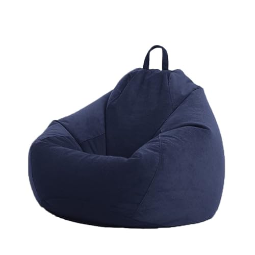 Beutel Stühle, Sitzsackbezüge aus Cord (ohne Füllmaterial), weicher, einfarbiger Bezug zur Aufbewahrung von Plüschtieren for Teenager im Wohnzimmer(9,90cmx110cm) von FOELANNE