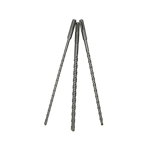 Diamanten, 3-teiliges SDS-Plus-Bohrhammer-Set for Beton, Ziegel, Mauerwerk, 6/8/10 x 260 mm von FOELANNE