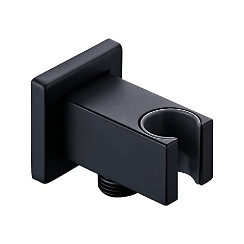 Dusche Kopfhalterung, Duschhalter Halterung Handheld Massiv Messing Wandhalterung mit Wasserauslass Mattschwarz Dusche Kopfhalterung, Duschhalter Halterung Handheld Massiv Messing Wandhalterung mit Wasserauslass Mattschwarz von FOELANNE