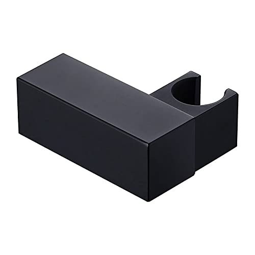 Dusche Kopfhalterung, Messing Quadrat Dusche Halter Halterung Wand Halterung Drehbare Matte Schwarz von FOELANNE