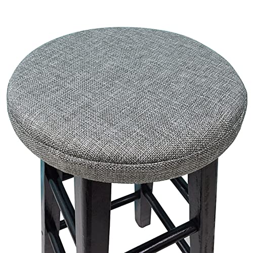 FOELANNE Die Stühle des Essensstücks, Rundes Stuhlkissen aus Baumwollleinen, Mehrfarbig, mehrere Größen(Dark Gray,30x30x0.3cm) von FOELANNE