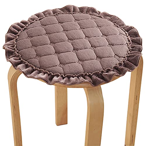 FOELANNE Die Stühle des Essensstücks, Stuhl- und Hockerkissen, Mehrfarbig, mehrere Größen(Dark Brown,25x25x2.5cm(10x10x1inch)) von FOELANNE