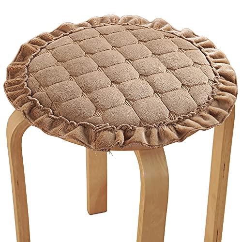 FOELANNE Die Stühle des Essensstücks, Stuhl- und Hockerkissen, Mehrfarbig, mehrere Größen(Khaki,34x34x2.5cm(13x13x1inch)) von FOELANNE