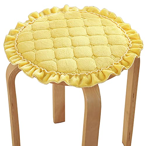 FOELANNE Die Stühle des Essensstücks, Stuhl- und Hockerkissen, Mehrfarbig, mehrere Größen(Yellow,45x45x2.5cm(18x18x1inch)) von FOELANNE