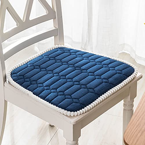 FOELANNE Die Stühle des Essensstücks, Stuhlkissen mit Bändern, Mehrfarbig, mehrere Größen(Blue,43x46cm(17x18inch)) von FOELANNE