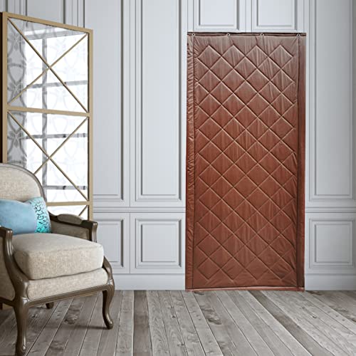 Fensterisolierung, Isolierter Türvorhang, schalldicht, winddicht, Sichtschutz, PU-Leder, mehrere Größen(W 35.4" x L 94.5" (1 Panels)) von FOELANNE