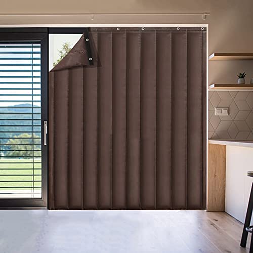Fensterisolierung, Thermisch isolierter Türvorhang, schalldicht, verdunkelnd, winddicht, wasserdicht, benutzerdefinierte Größe(D,W 47.2" x L 82.7" (1 Panels)) von FOELANNE
