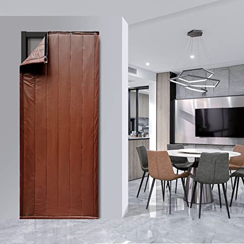 Fensterisolierung, Wärmeisolierter, schalldichter, wasserdichter, winddichter Sichtschutzvorhang for die Türöffnung in mehreren Größen(W140cm*H210cm/55 * 82.7in) von FOELANNE