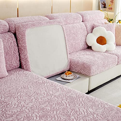 Flexible Couch-Kissen, Ersatz-Sofakissenbezüge, dehnbar, waschbar, Einzelstücke for 1-, 2-, 3- und 4-Sitzer, Mehrfarbig, mehrere Größen(Greyb,3-Seater) von FOELANNE