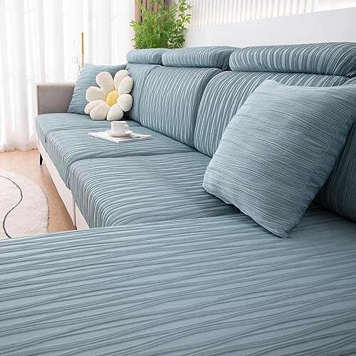 Flexible Couch-Kissen, Kissenbezug for Sofasitz und -lehne, 1-, 2-, 3-, 4-Sitzer, mehrere Größen, Mehrfarbig(Blue,2-Seater-X(95-135cm)) von FOELANNE