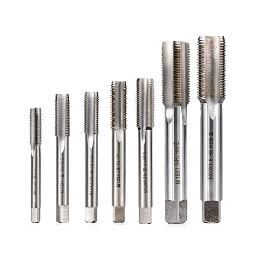 Handreibahlen, HSS Maschinengewindebohrer mit gerader Nut, Linksgewinde, M6-M20, 1 Stück(M3x0.5) von FOELANNE