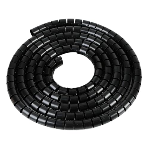 Kabel abzuräumen, Spiralwickelkabel Drahtschutzabdeckung Rohrleitungsorganisator Rohrschutz 1 Meter Mehrere Größen Multicolor(Black,8mm inside diameter) von FOELANNE