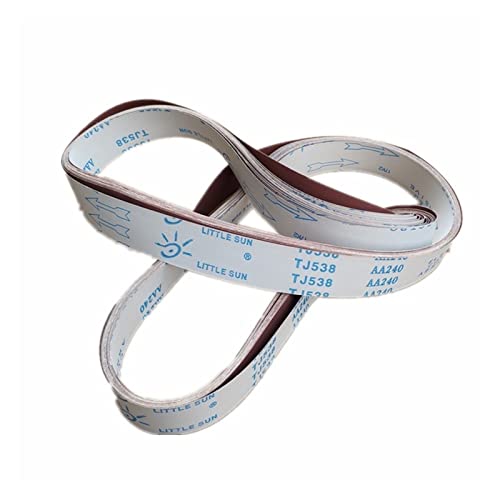 Keramik-Schleifbänder Bandschleifer, 5 Stück 50 x 2100 mm Holz Metall Polieren Schleifband Polieren 5,1 cm Schleifband Schleifen Edelstahl P60–600 Mix Pack(80) von FOELANNE