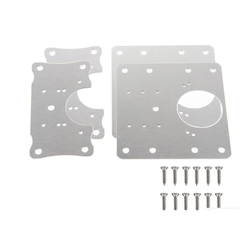 Scharnierreparatur, 2 Stück Scharnier-Reparaturplatte aus Edelstahl for Schranktür, Kleiderschrank, Küche, Fenster(2 Pieces a) von FOELANNE