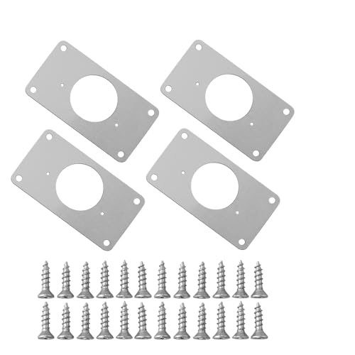 Scharnierreparatur, Scharnier-Reparaturplatte aus Edelstahl/Eisen, 90 x 50 mm, 1/2/4/10 Stück(2pc a) von FOELANNE