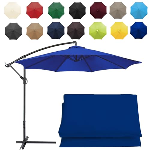 Sonnenschirm im Garten, Ersatzdach for Gartenschirm, mehrfarbig, mehrere Größen(Royal Blue,8 ribs-2.7m(8.8ft)) von FOELANNE