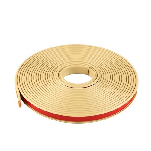 U-förmiges Möbelkantenband, 9–40 mm U-förmiges Möbelkantenband, 5 m/16,4 ft Flexibles Abzieh- und Klebekantenband, selbstklebendes Kantenband for die Restaurierung von Möbelschränken(Beige,12mm) von FOELANNE