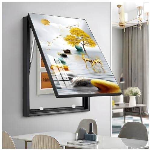 Wandmontierter versteckter Zählerkasten, Sicherungskasten-Abdeckschrank, elektrische Panel-Dekorationsbox, Wandbehang, Malerei, Schalterkasten, moderne elektrische Zählerabdeckung, für Zuhause von FOELANNE