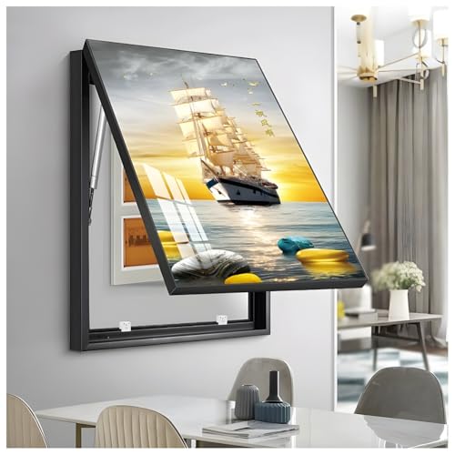 Wandmontierter versteckter Zählerkasten, Sicherungskasten-Abdeckschrank, elektrische Panel-Dekorationsbox, Wandbehang, Malerei, Schalterkasten, moderne elektrische Zählerabdeckung, für Zuhause von FOELANNE