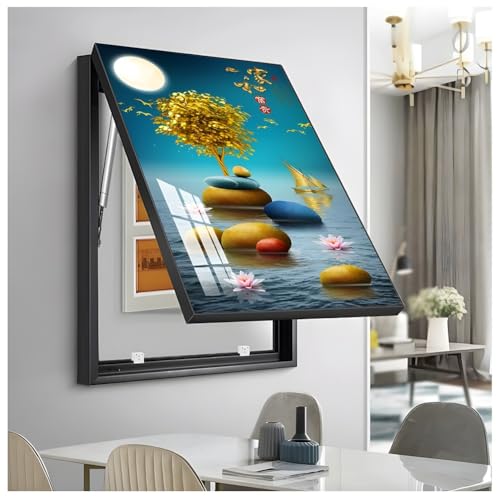 Wandmontierter versteckter Zählerkasten, Sicherungskasten-Abdeckschrank, elektrische Panel-Dekorationsbox, Wandbehang, Malerei, Schalterkasten, moderne elektrische Zählerabdeckung, für Zuhause von FOELANNE