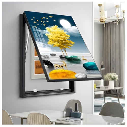 Wandmontierter versteckter Zählerkasten, Sicherungskasten-Abdeckschrank, elektrische Panel-Dekorationskasten, Wandbehang, Malerei, Schalterkasten, moderne elektrische Zählerabdeckung, für Zuhause von FOELANNE