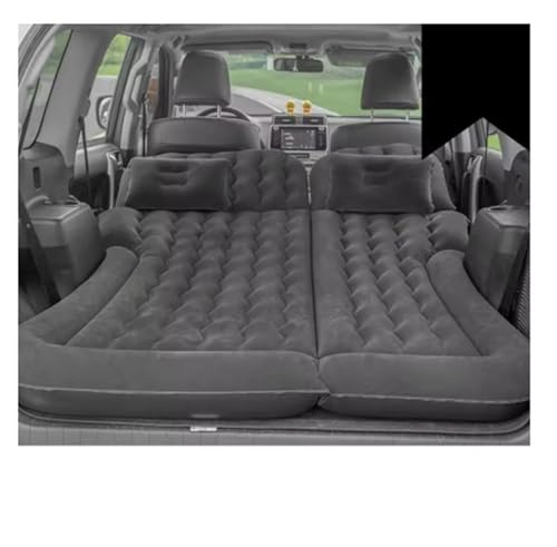 aufgeblasene Matratze, Auto Aufblasbare Bett PVC Beflockung Multicolor for Auto Reise Camping Erwachsene(Black) von FOELANNE