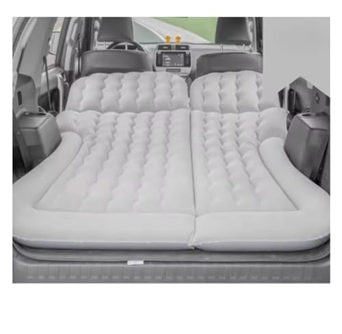 aufgeblasene Matratze, Auto Aufblasbare Bett PVC Beflockung Multicolor for Auto Reise Camping Erwachsene(Grey) von FOELANNE