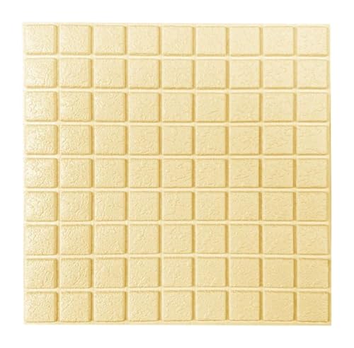selbst klebrige Wandfliesen, 3D-Wandpaneele for Abziehen und Aufkleben, mehrfarbig, 10 Stück(Unique Colour) von FOELANNE