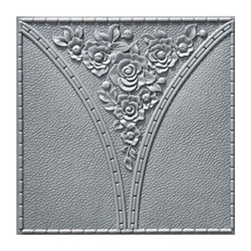 selbst klebrige Wandfliesen, 3D-Wandpaneele for Abziehen und Aufkleben, mehrfarbig, 8–16 Stück(Gris,16pcs) von FOELANNE