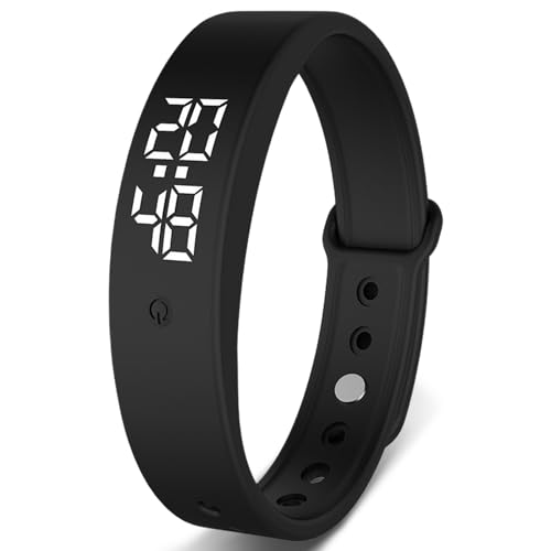 FOGARI Vibrationswecker Erinnerungsuhr Vibrationsalarm Erinnerung Uhr bis zu 10 persönliche Alarme oder Pillenerinnerungen pro Tag-B von FOGARI
