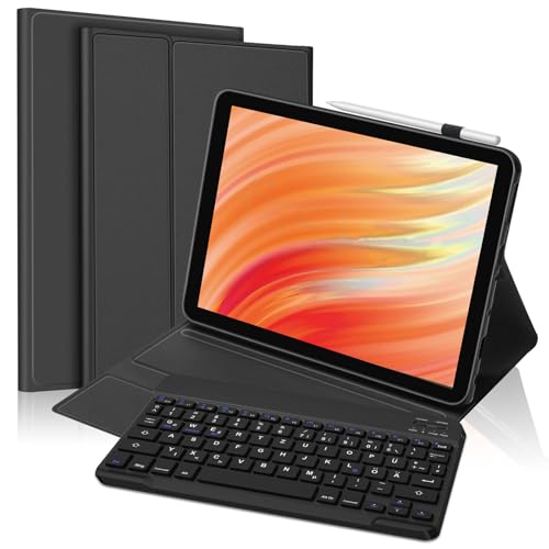 Fire HD 10 13.Generation 2023 Tastatur Hülle, Fire HD 10/HD 10 Plus 10.1'' Tablet 2021 Hülle 11.Generation, Magnetisch Abnehmbarer Tastatur mit QWERTZ Layout, Schwarz Fire HD 10 13.Generation 2023 Tastatur Hülle, Fire HD 10/HD 10 Plus 10.1'' Tablet 2021 Hülle 11.Generation, Magnetisch Abnehmbarer Tastatur mit QWERTZ Layout, Schwarz von FOGARI