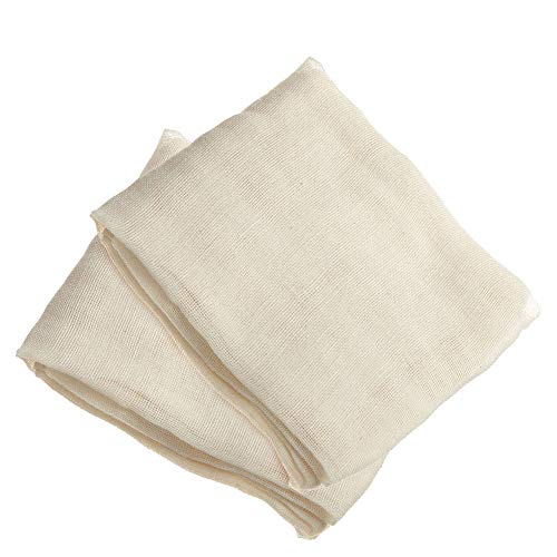 FOGAWA 2 PCS Käsetuch Passiertuch Wiederverwendbar Filter Cloth Bio Nussmilchbeutel Baumwolle 95 x 95 cm Seihtuch zur Käseherstellung für Lebensmittel Käse Tofu Milch Obst von FOGAWA